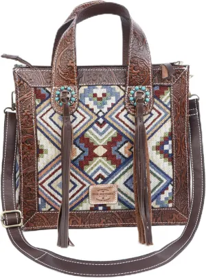 Western Handmade Genuine Leather Bag | Hand-Tooled Artisan Purse for Women | Spacious, Durable, and Stylish Shoulder Handbag with Premium Leather and Detailed Craftsmanship | Perfect for Everyday Use