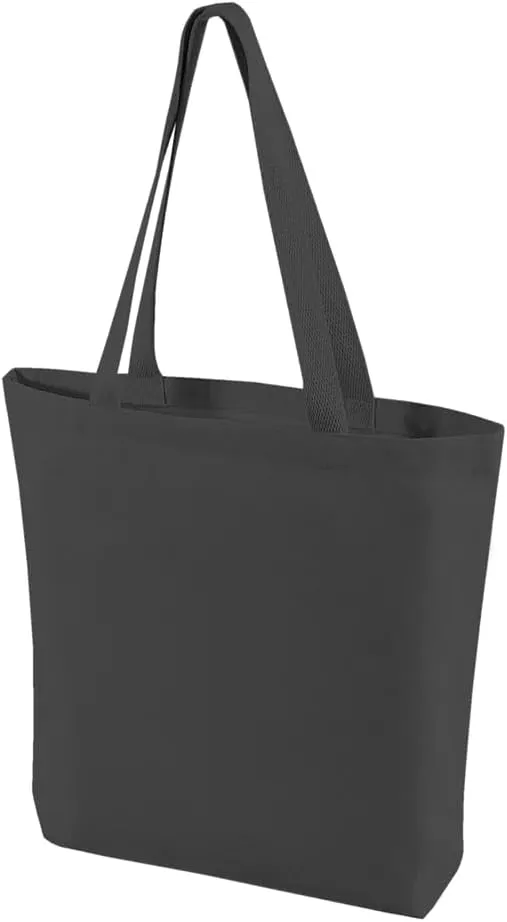 Wholesale Canvas Tote Bags, 15"W x 16"H x 3"G, Cotton Reusable Grocery Shopping Bags, Blank, DIY Painting Printing Embroidery