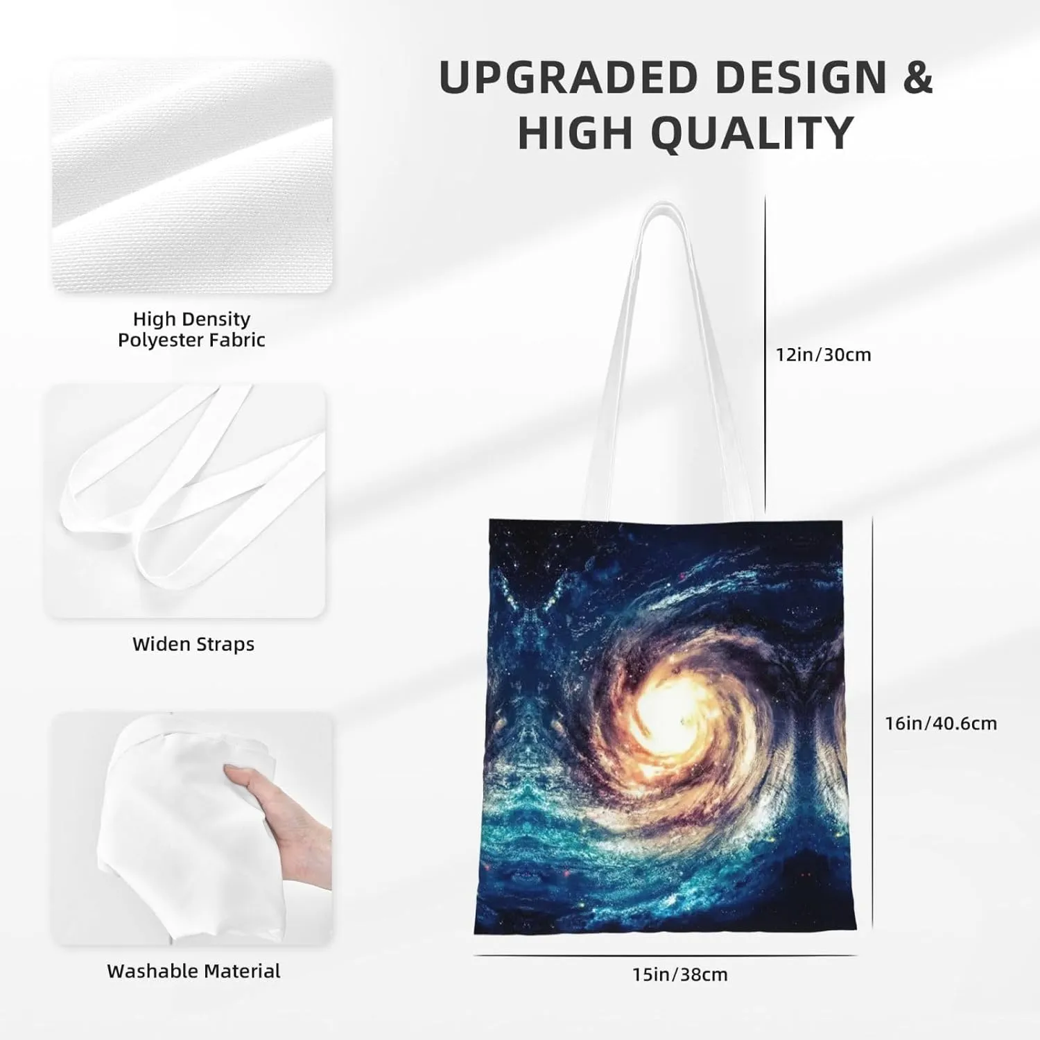 Wild Animals Print Large Canvas Beach Travel Reusable Grocery Shopping Tote Bag Portable Storage Handbag