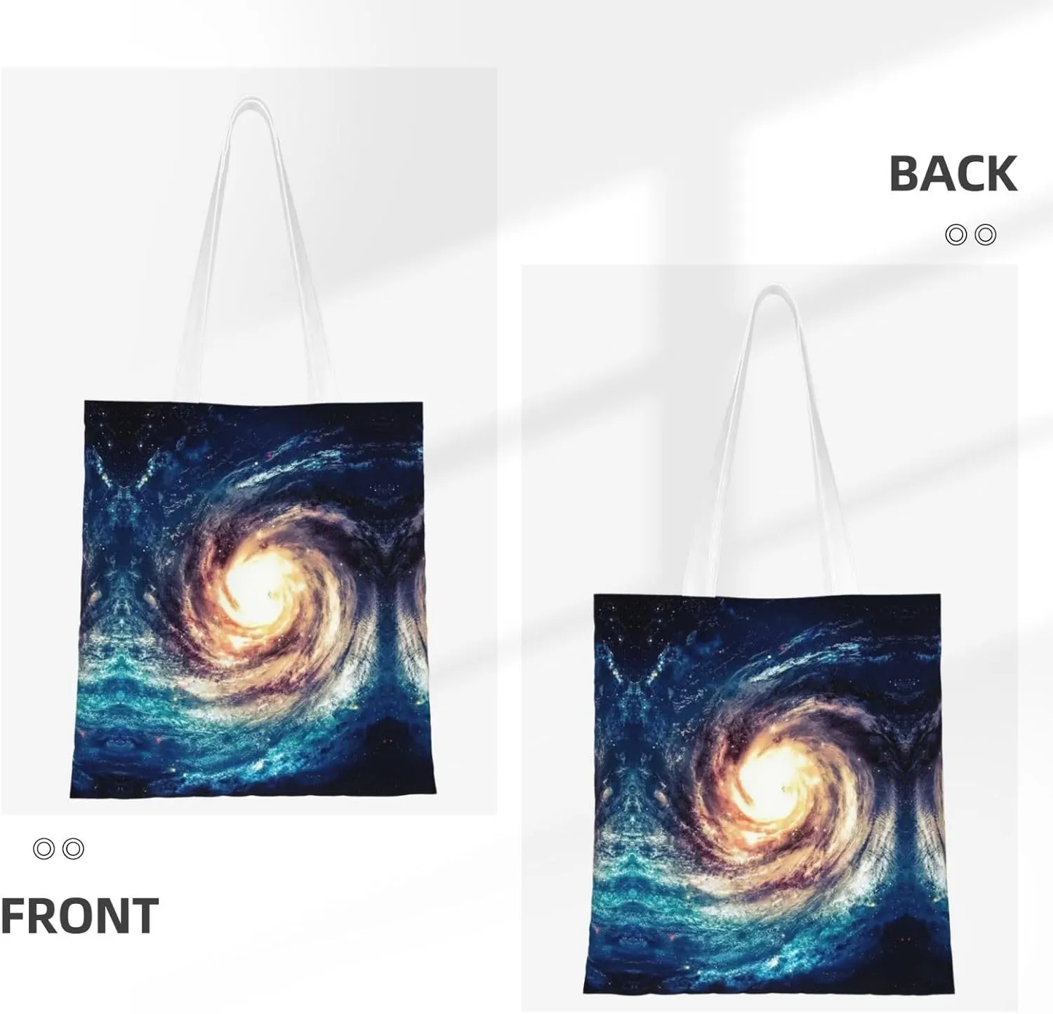 Wild Animals Print Large Canvas Beach Travel Reusable Grocery Shopping Tote Bag Portable Storage Handbag