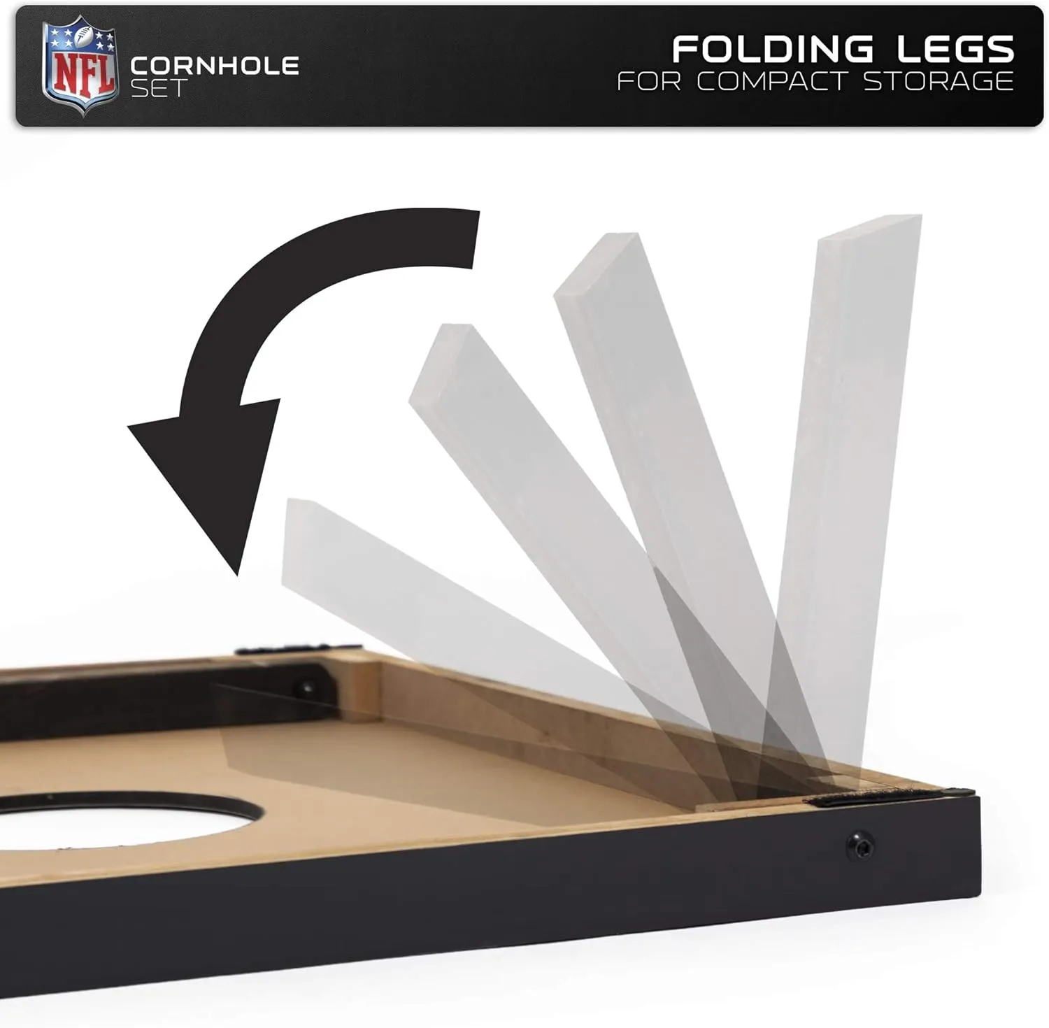 Wild Sports 2'x3' MDF Wood NFL Cornhole Set