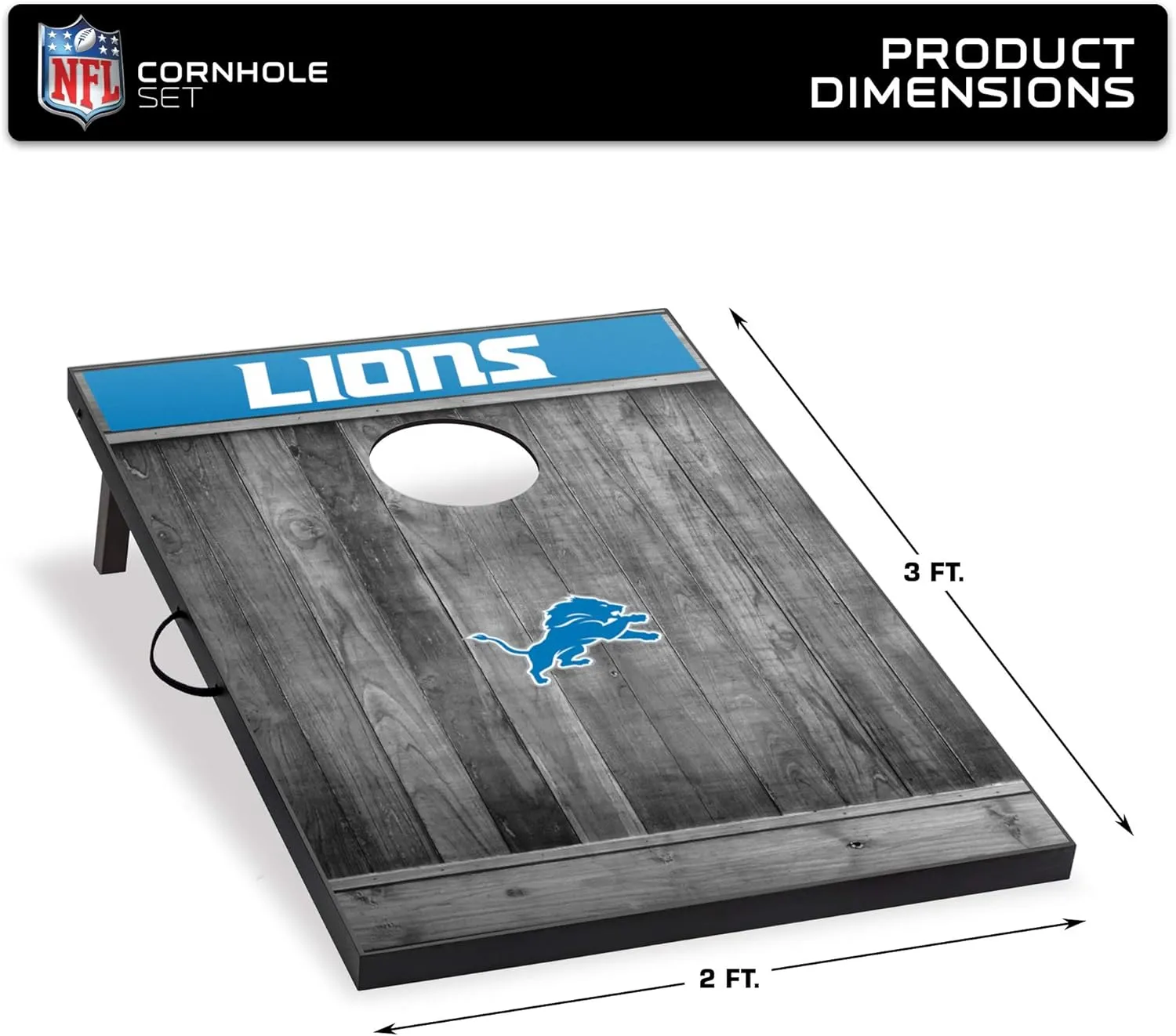 Wild Sports 2'x3' MDF Wood NFL Cornhole Set