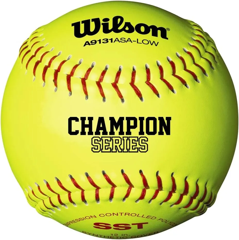 Wilson ASA Synthetic Leather Polycore Softballs 1 Dozen