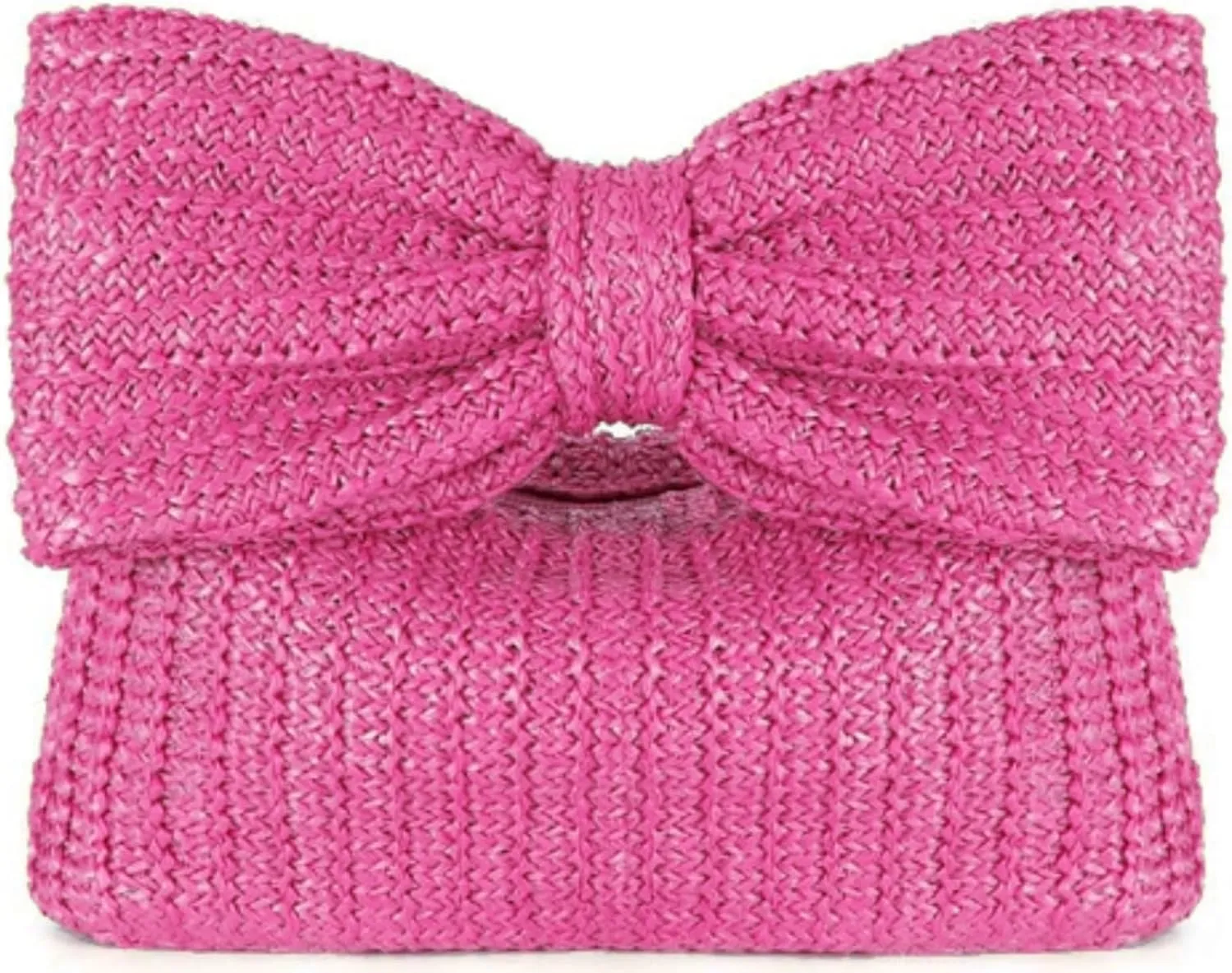 Women Straw Bow Purse Summer Beach Bag Woven Clutch Bag Vacation Tote Party Handbags Wedding Formal 2025 New