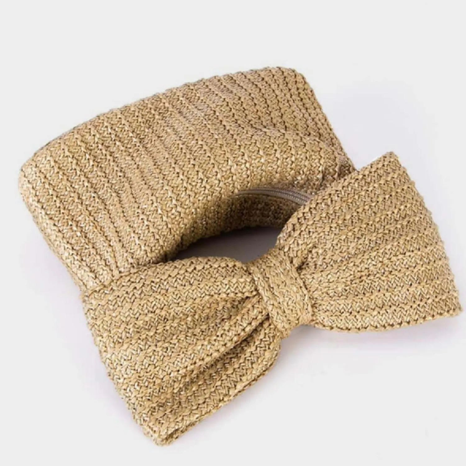 Women Straw Bow Purse Summer Beach Bag Woven Clutch Bag Vacation Tote Party Handbags Wedding Formal 2025 New
