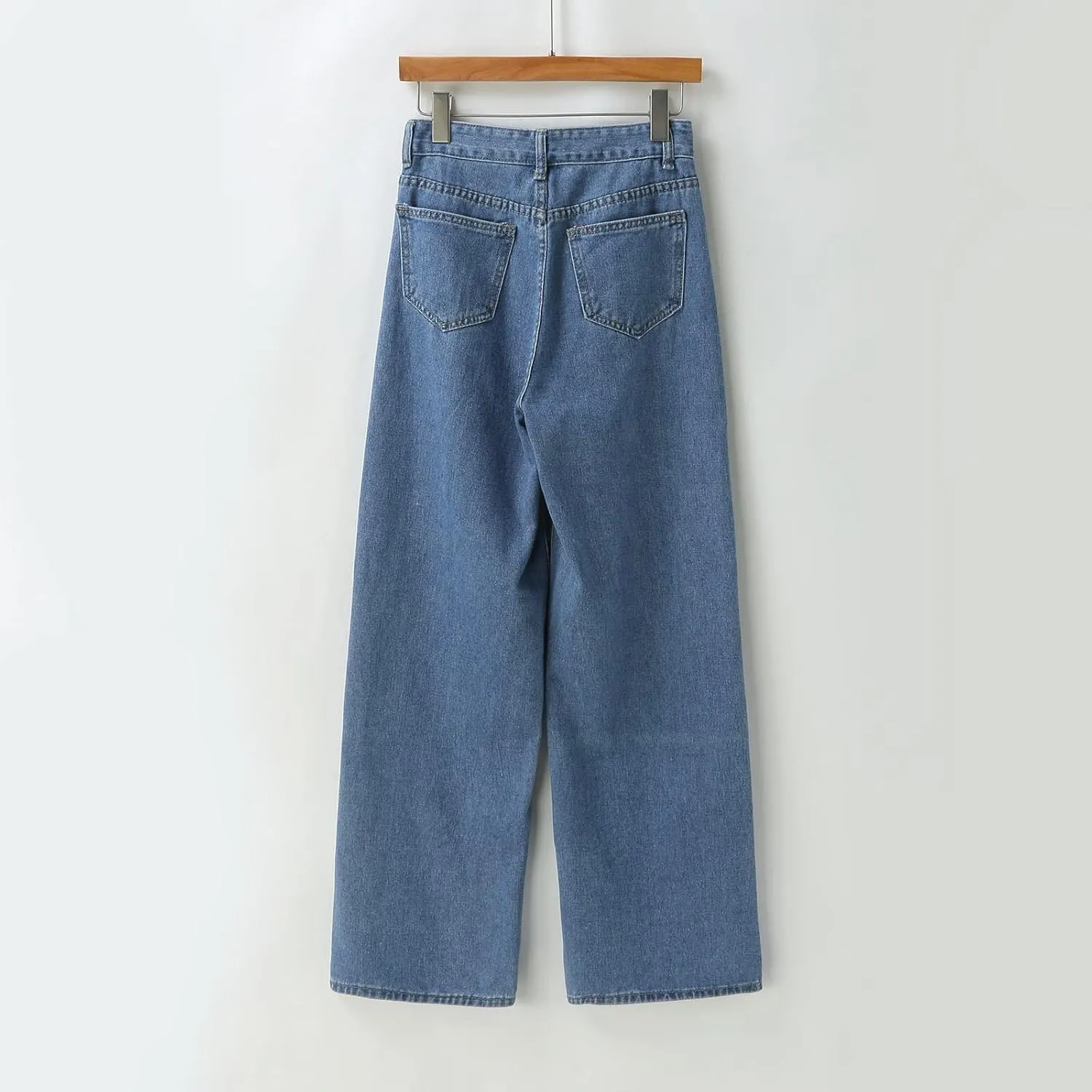 Women's Baggy Jeans Vintage Y2K Wide Leg Jeans High Waisted Boyfriend Pants Plus Size Ripped Jeans Hip Hop Streetwear