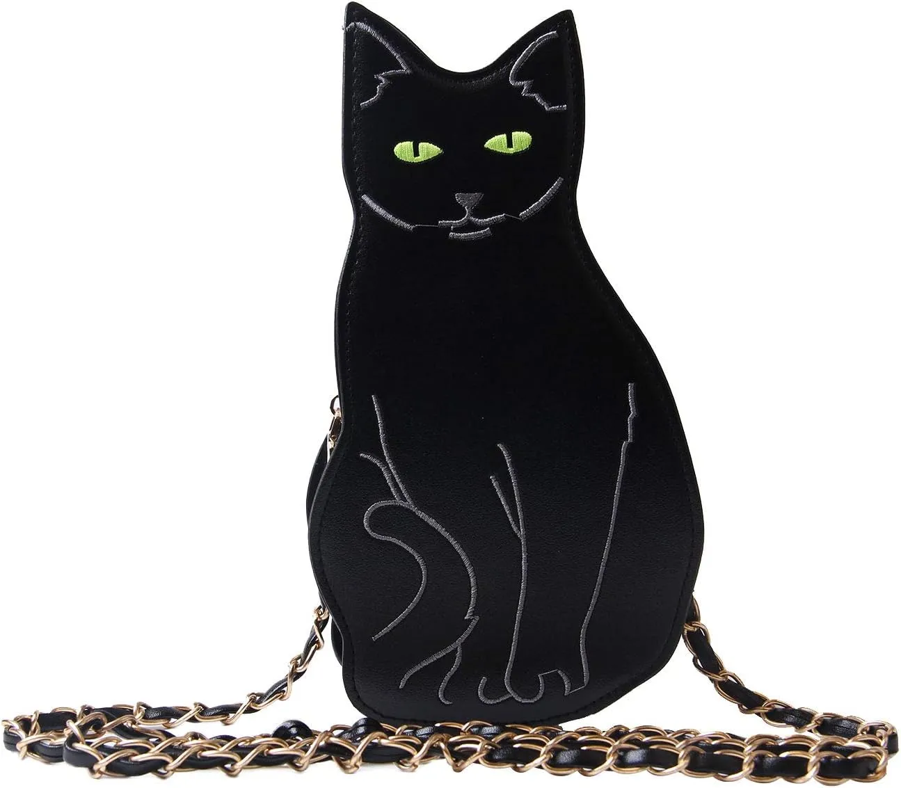 Womens Black Cat Purse Crossbody Bags Girls Bat Wing Spider Web Shoulder Bags Flamingo Animal Purse Chic Clutch Bags