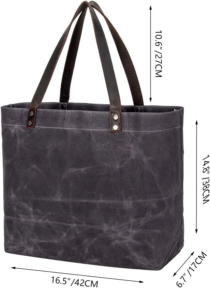 Women's OverSize Canvas Tote Bags,Shoulder Canvas Large Portable Durable Reusable Shopping Grocery Bag