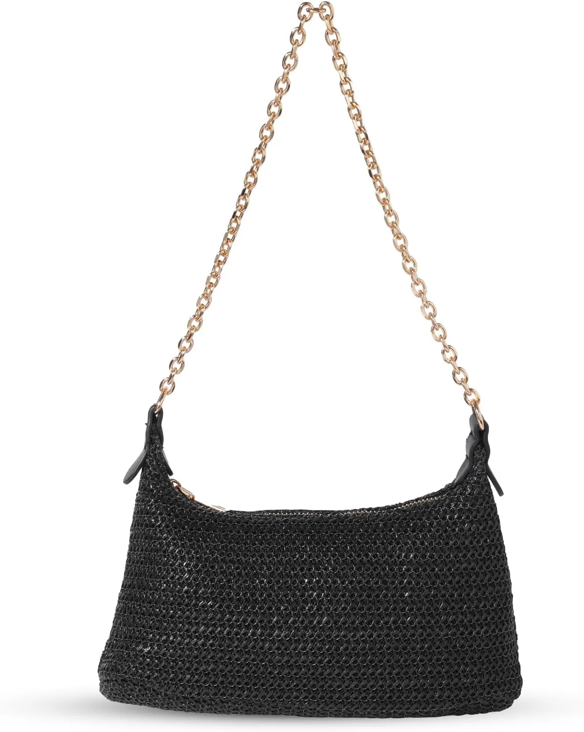 Women's Straw Woven Beach Bag Summer Vacation Shoulder Purse