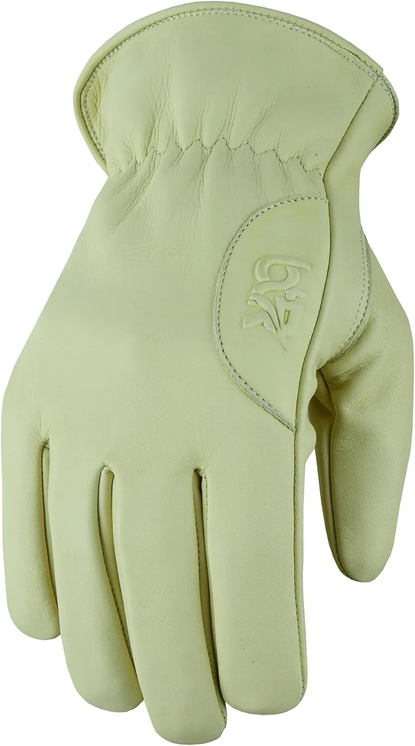 Work Gloves Cowhide Leather Reinforced Durable Construction Hand Tools Driving Gardening Work Safety Gloves
