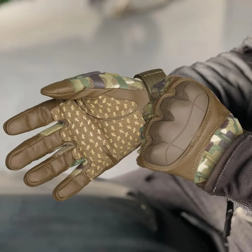 WTACTFUL Rubber Guard Tactical Gloves for Men Touchscreen Airsoft Motorcycle Hunting Outdoor