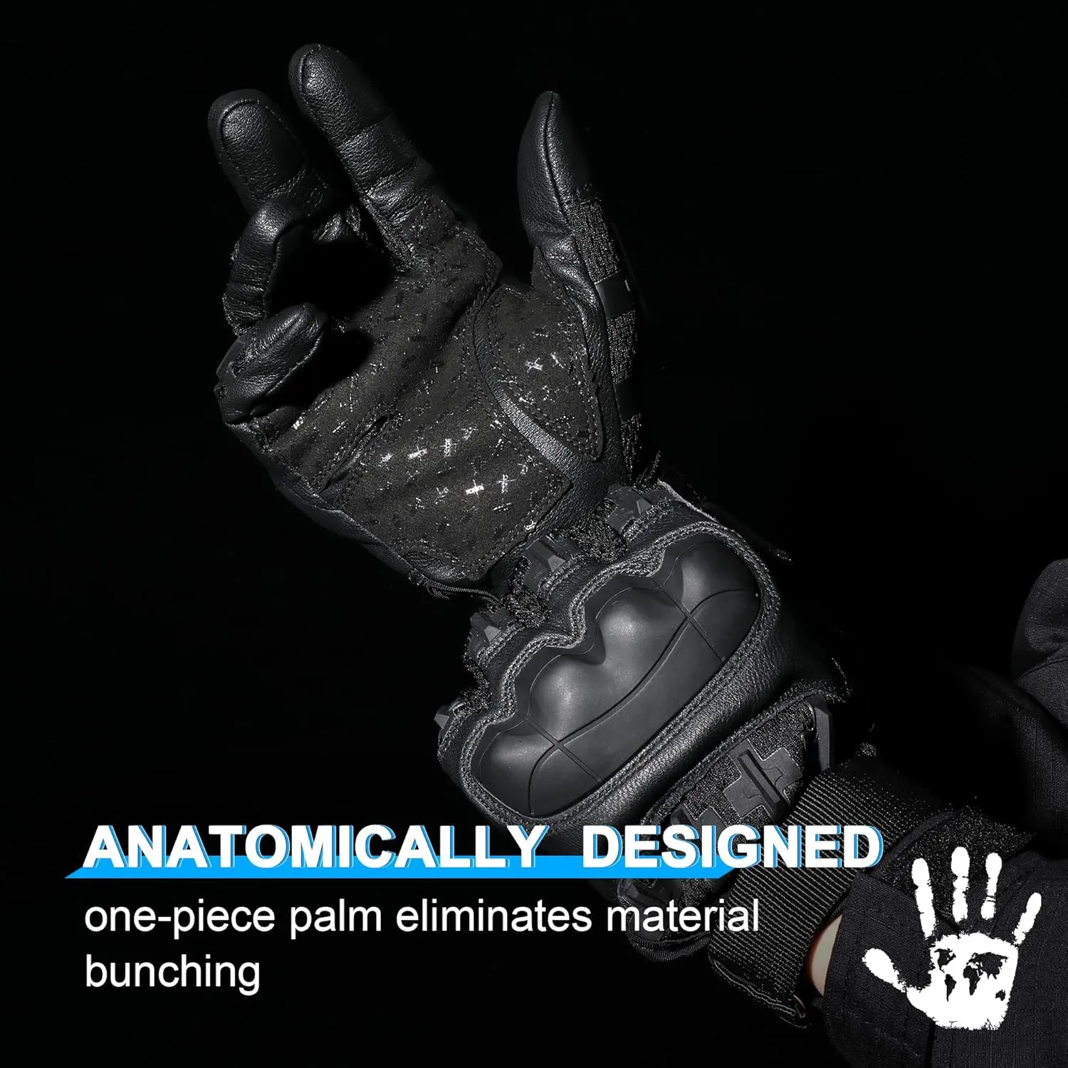 WTACTFUL Rubber Guard Tactical Gloves for Men Touchscreen Airsoft Motorcycle Hunting Outdoor