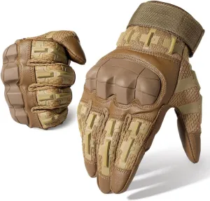 WTACTFUL Rubber Guard Tactical Gloves for Men Touchscreen Airsoft Motorcycle Hunting Outdoor