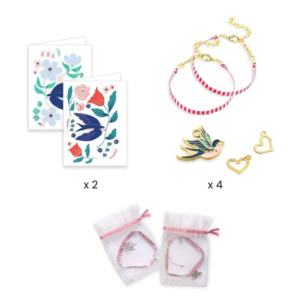 YOU AND ME BIRDS RIBBON SET