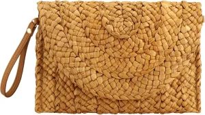 YYW Summer Straw Clutch Envelope Woven Shoulder Bag Crossbody Handbag Purse Wallet for Women
