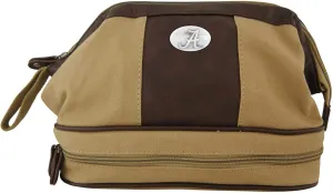 ZEP-PRO Khaki Canvas Concho Toiletry Bag