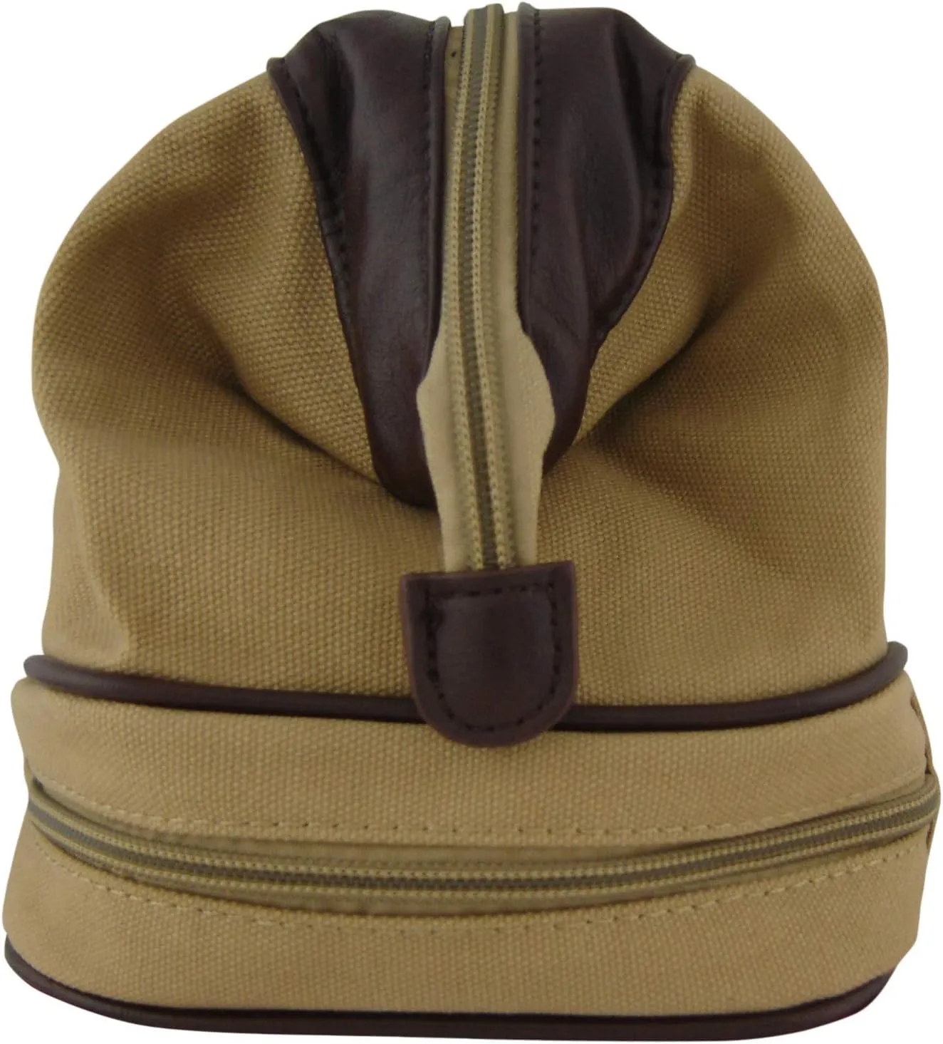 ZEP-PRO Khaki Canvas Concho Toiletry Bag