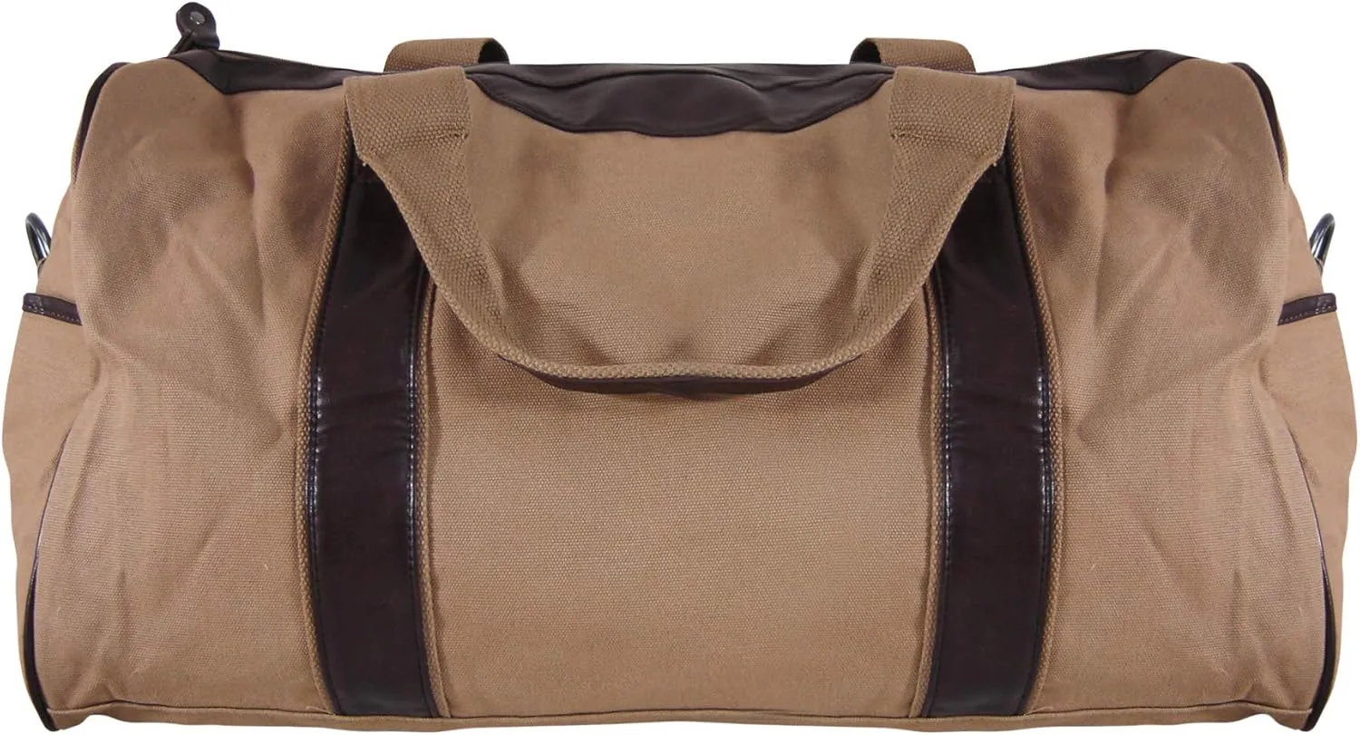 ZEP-PRO NCAA Unisex Kaki Canvas Concho Duffel Bag