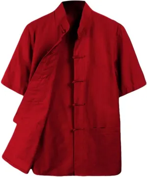ZooBoo Tai Chi Clothing Wing Chun Kung Fu Clothes Short Sleeves Tang Shirt