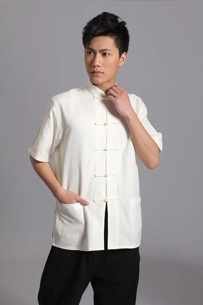 ZooBoo Tai Chi Clothing Wing Chun Kung Fu Clothes Short Sleeves Tang Shirt