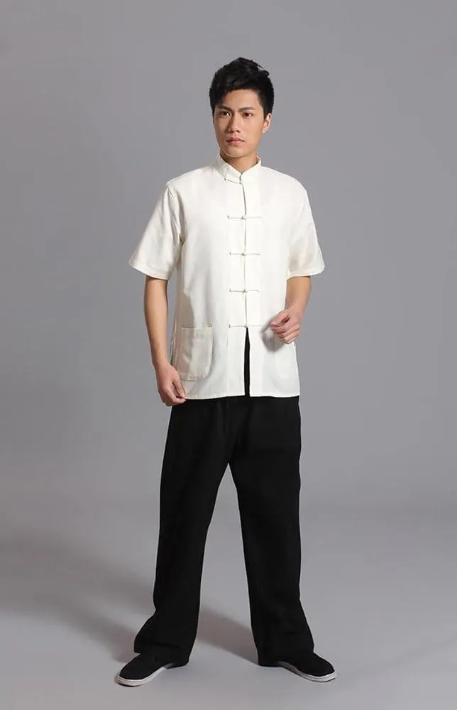 ZooBoo Tai Chi Clothing Wing Chun Kung Fu Clothes Short Sleeves Tang Shirt