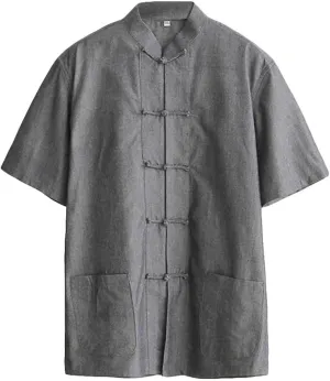ZooBoo Tai Chi Clothing Wing Chun Kung Fu Clothes Short Sleeves Tang Shirt