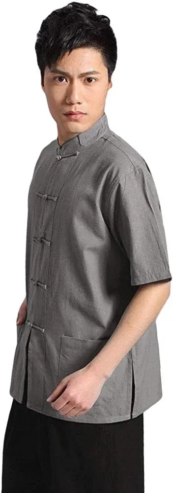 ZooBoo Tai Chi Clothing Wing Chun Kung Fu Clothes Short Sleeves Tang Shirt