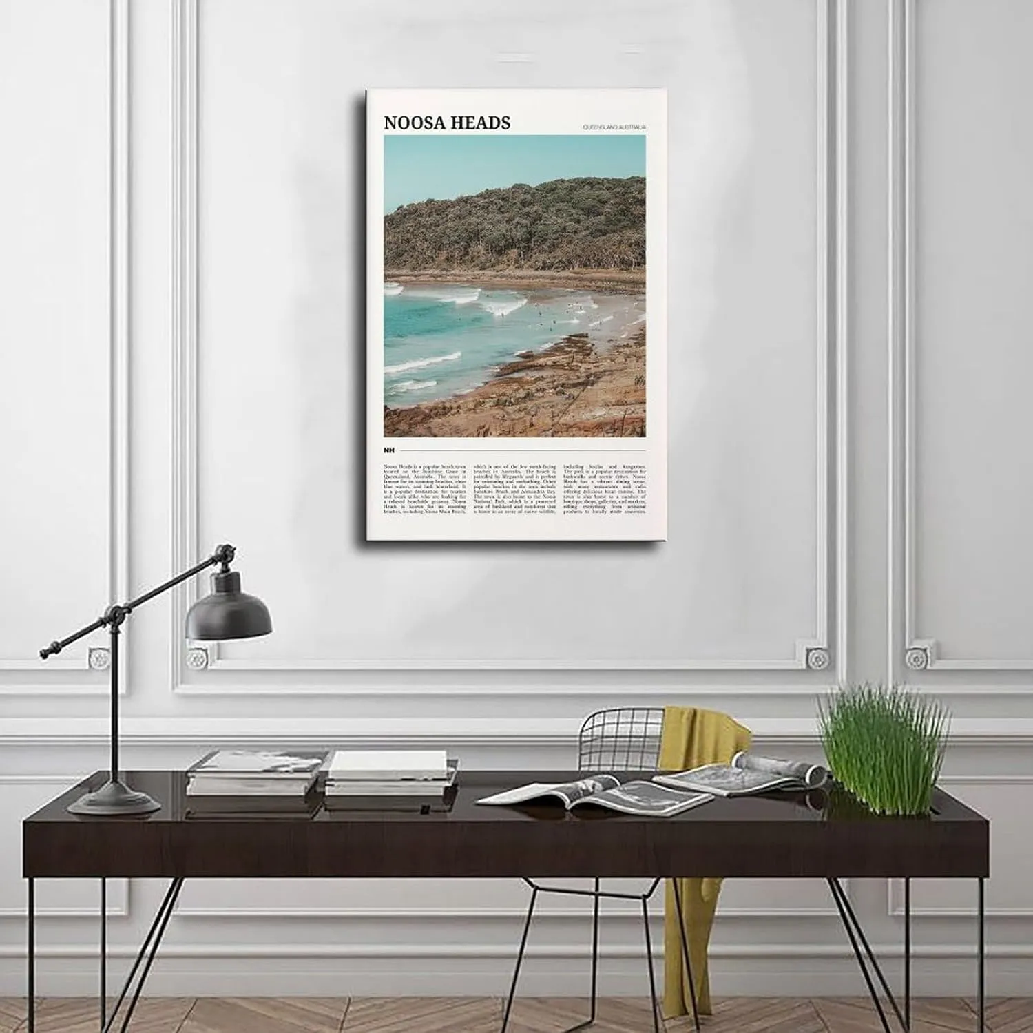 ZZLLZ Noosa Heads Travel Poster Canvas Poster Wall Art Bedroom Decor Office Room Kitchen Decor Gift 20x30inch(50x75cm)